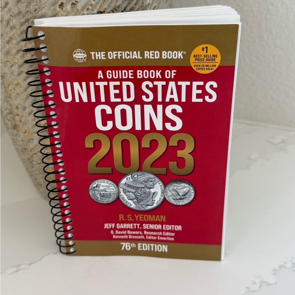 Coin Collector Guide Book. Official Red Book US Coins Guide 2023 76th edition